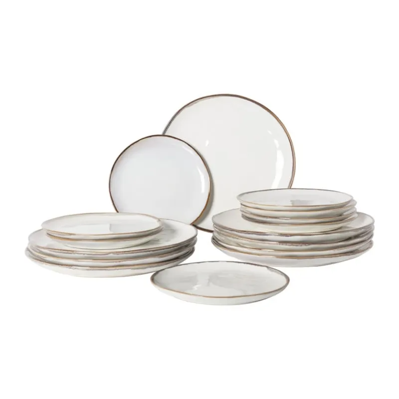 Xenos Serviessets-Serviesset Toscane - wit - 32-delig - 8 persoons