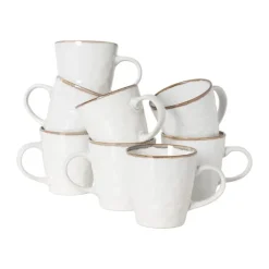 Xenos Serviessets-Serviesset Toscane - wit - 32-delig - 8 persoons