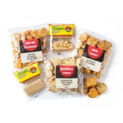 Xenos Chips, Nootjes En Zoutjes-Sesamkoekjes pinda - 70 g