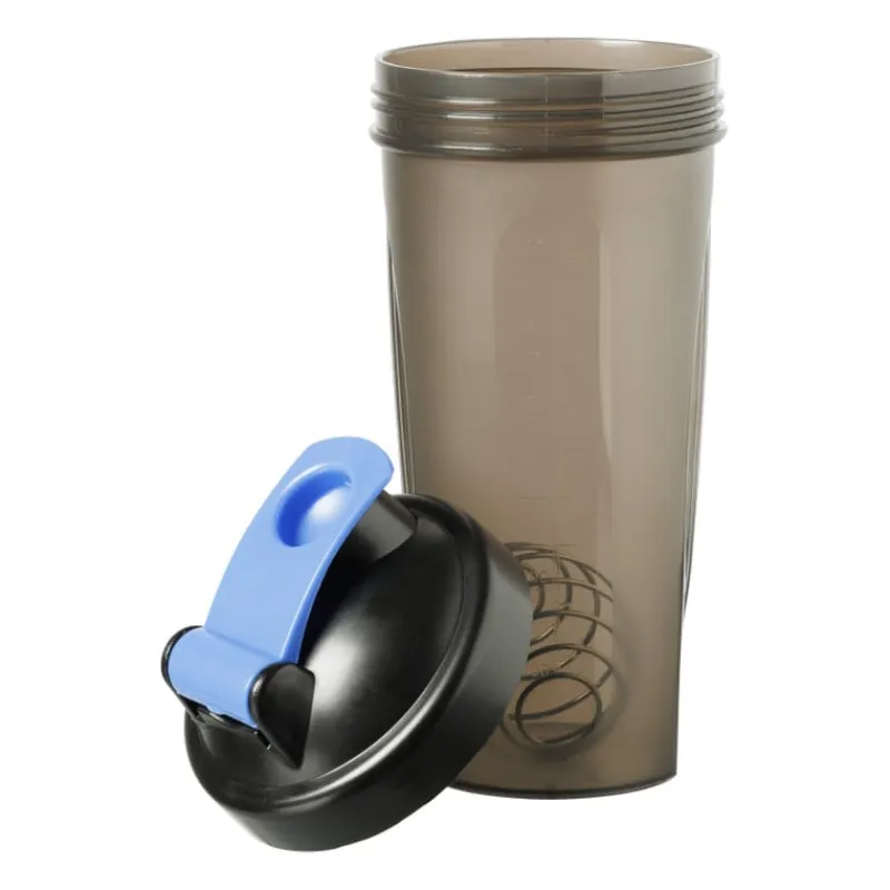 Xenos Drinkflessen-Shakebeker - 700 ml - zwart/blauw