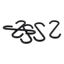 Xenos Wandrekken-S-haken - zwart - set van 5
