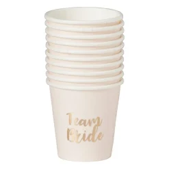Xenos Bruiloft|Shotglaasjes-Shotglazen Team Bride - set van 10 - ø3.3x5 cm