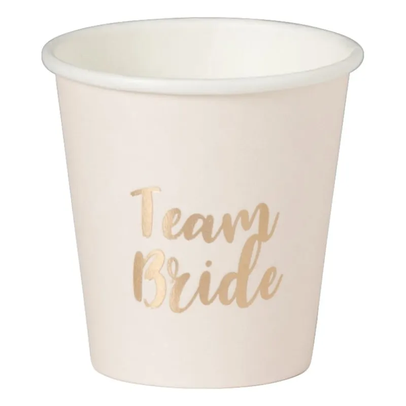 Xenos Bruiloft|Shotglaasjes-Shotglazen Team Bride - set van 10 - ø3.3x5 cm