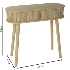 Xenos Sidetables-Sidetable Uppsala - naturel - 80x75x30 cm