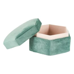 Xenos Sieraden Opbergen-Sieradendoos hexagon/rond - 10x9.5x5.5 cm