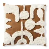 Xenos Kussens-Sierkussen abstract - bruin - 45x45 cm