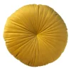 Xenos Kussens-Sierkussen rond - okergeel - ø45 cm