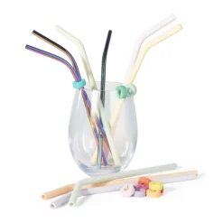 Xenos Rietjes|Kerstcadeaus-Siliconen glas markers - 12 stuks - ø1 cm