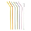 Xenos Rietjes-Siliconen rietjes - pastel - 6 stuks