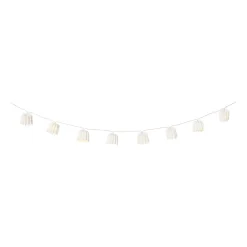Xenos Lichtslingers-Slinger papier - wit - 175 cm