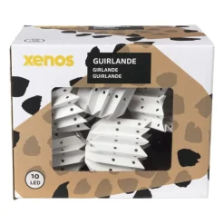 Xenos Lichtslingers-Slinger papier - wit - 175 cm