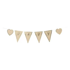 Xenos Babyshower-Slinger baby - bruin/goud - 2x200 cm