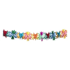 Xenos Slingers-Slinger bloemen - multikleur - 2.5 meter