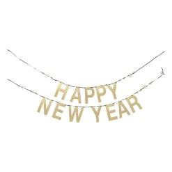 Xenos Slingers-Slinger happy new year - goud - 2 meter