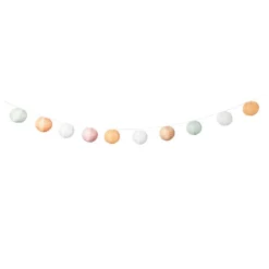 Xenos Solar Verlichting-Slinger met 9 solar barok lampionnen - multikleur - 440 cm