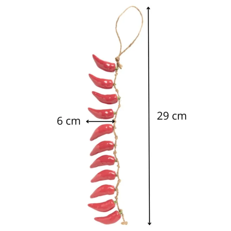 Xenos Keukengerei-Slinger met pepers - rood - 29 cm