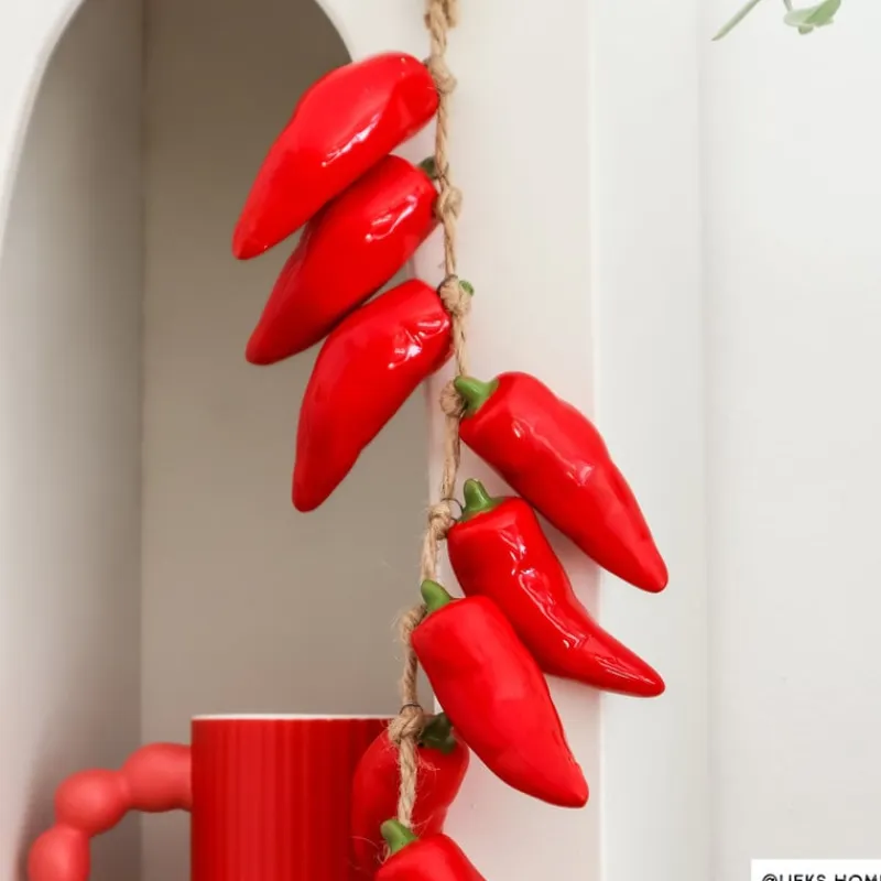 Xenos Keukengerei-Slinger met pepers - rood - 29 cm
