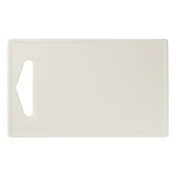 Xenos Snijplanken-Snijplank kunststof - wit - 16.5x27 cm