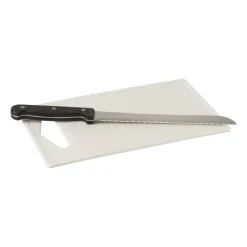 Xenos Snijplanken-Snijplank kunststof - wit - 16.5x27 cm