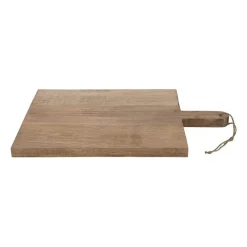 Xenos Borrelplanken-Snijplank van mangohout - vierkant - 31x48 cm