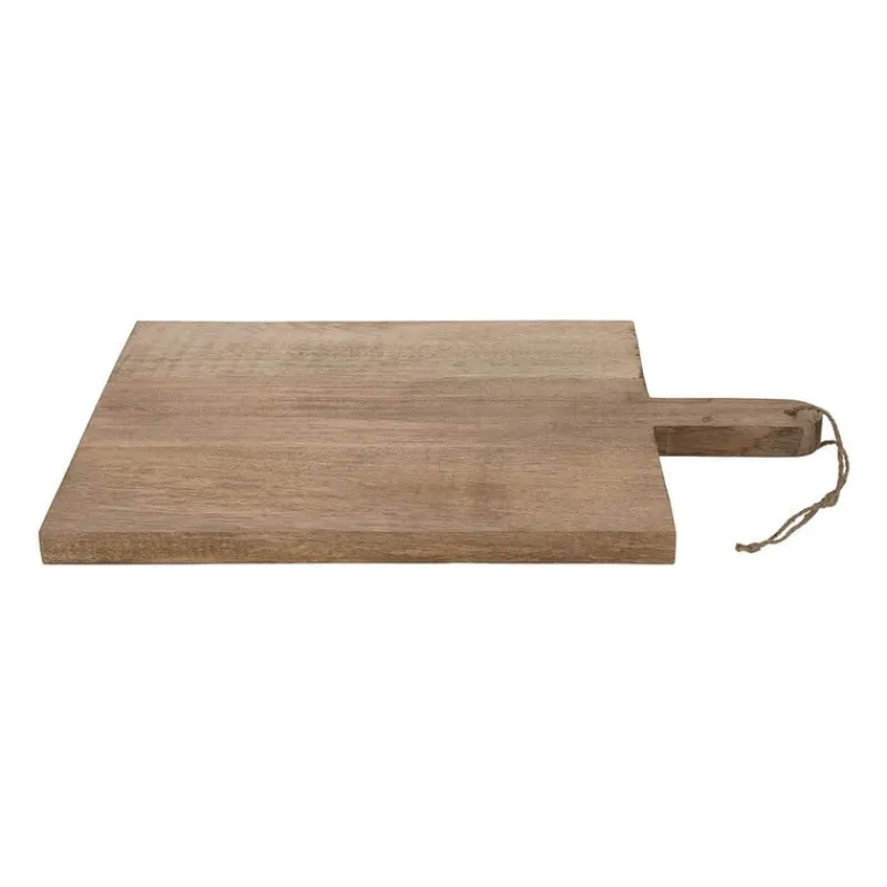 Xenos Borrelplanken-Snijplank van mangohout - vierkant - 31x48 cm