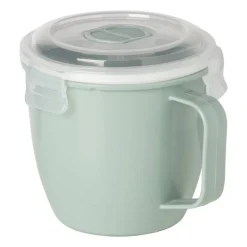 Xenos Bewaardozen|Magnetrondozen-Soepbakje voor magnetron - 620 ml - groen