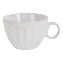 Xenos Kommen-Soepkom facet - Wit - 400 ml