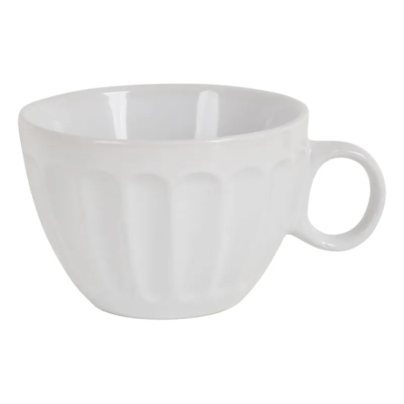 Xenos Kommen-Soepkom facet - Wit - 400 ml