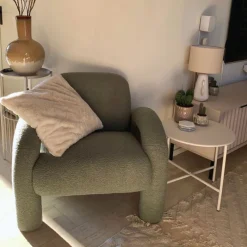 Xenos Fauteuils-Sofa Marilyn - groen - 74x88x79 cm