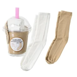 Xenos Kerstcadeaus-Sokken ice coffee - 2 paar - maat 38-42