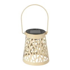 Xenos Solar Verlichting-Solar hanglampje - beige - ø9x10 cm