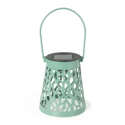 Xenos Solar Verlichting-Solar hanglampje - groen - ø9x10 cm