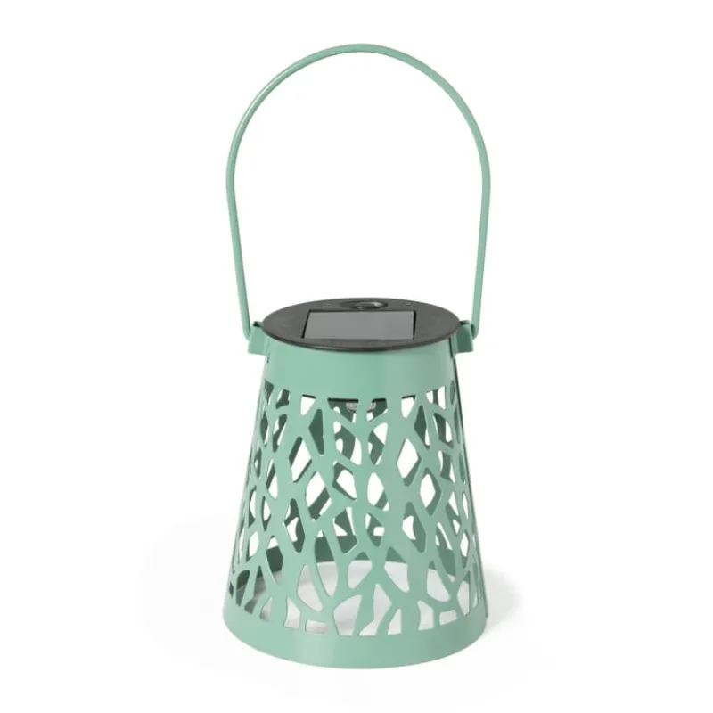Xenos Solar Verlichting-Solar hanglampje - groen - ø9x10 cm