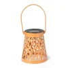 Xenos Solar Verlichting-Solar hanglampje - oranje - ø9x10 cm