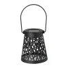 Xenos Solar Verlichting-Solar hanglampje - zwart - ø9x10 cm