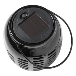 Xenos Solar Verlichting-Solar lantaarn - zwart - ø11.x12.5 cm