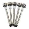 Xenos Solar Verlichting-Solar lantaarns - zilverkleurig - set van 5
