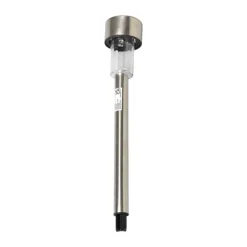 Xenos Solar Verlichting-Solar lantaarns - zilverkleurig - set van 5