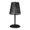 Xenos Solar Verlichting-Solar tuinlamp op voet - zwart - ø13x28 cm