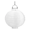 Xenos Lampionnen|Bruiloft-Solar tuinlampion - wit - ø25 cm