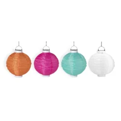Xenos Lampionnen|Bruiloft-Solar tuinlampion - wit - ø25 cm