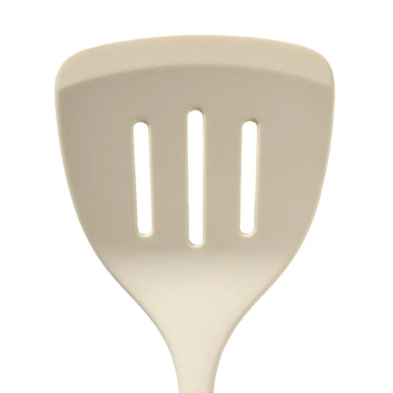 Xenos Keukengerei-Spatel met gleuf - wit - 34 cm