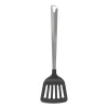 Xenos Keukengerei-Spatel met sleuf London - zilverkleurig - 31 cm