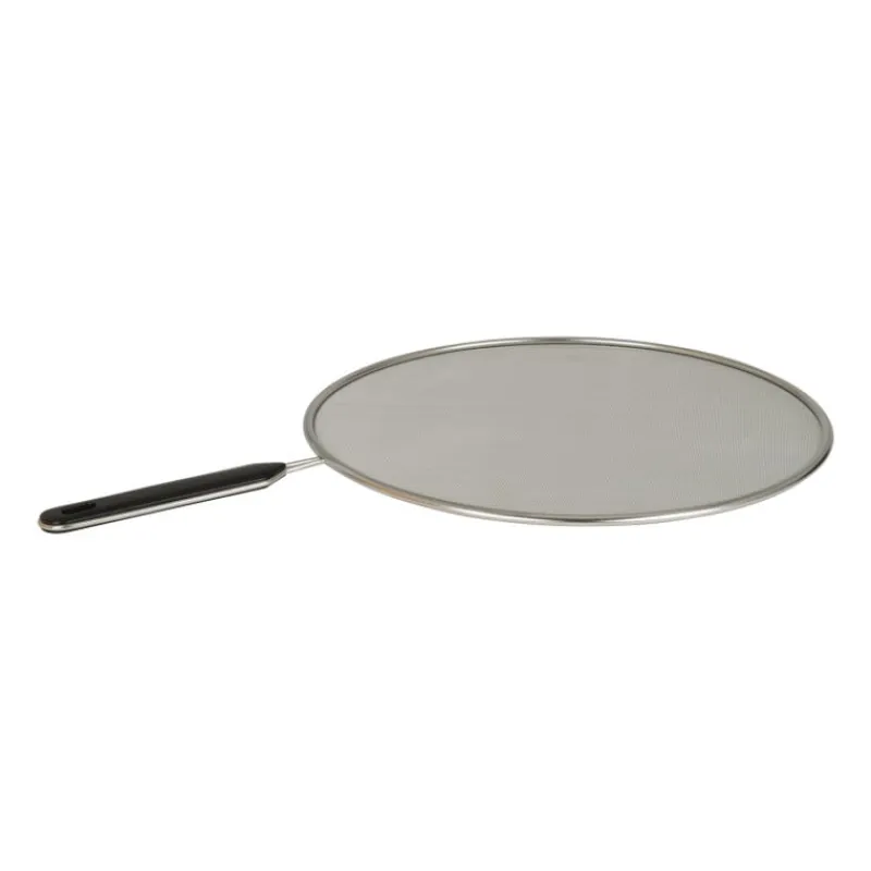 Xenos Keukengerei-Spatscherm - zwart/grijs - 30 cm