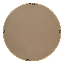 Xenos Wandspiegels-Spiegel Lindt - rond - bruin - ø60 cm