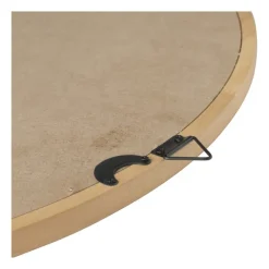 Xenos Wandspiegels-Spiegel Lindt - rond - bruin - ø60 cm