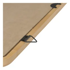 Xenos Wandspiegels-Spiegel Lindt - vierkant - bruin - 60x60 cm