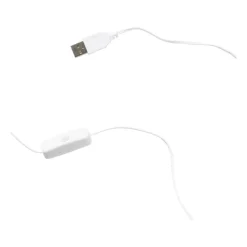 Xenos Wandspiegels-Spiegel met golven LED - geel/roze - 40x23x1.4 cm