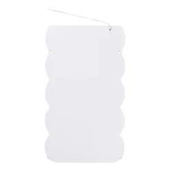 Xenos Wandspiegels-Spiegel met golven LED - geel/roze - 40x23x1.4 cm