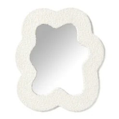 Xenos Wandspiegels-Spiegel teddy bloem - 40x34 cm